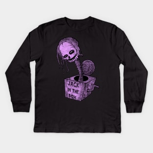 Jack In The Box [Purple Edition] Kids Long Sleeve T-Shirt